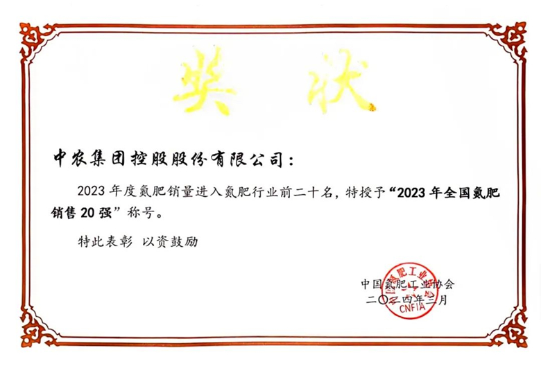 20強獎狀